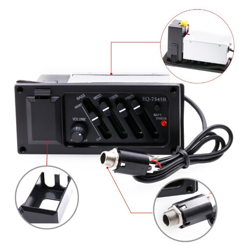 Micros piézo-électriques pour guitare, accordeur numérique, 2