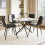 Joolihome Round Extendable Dining Table, Space-saving 4