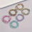Böhmisches Armband-Set, 30 Stück, Glasperlen-Armbänder,-Farbe 11