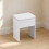 (White) Padded Dressing Table Stool Vanity Seat 2