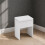 (White) Padded Dressing Table Stool Vanity Seat 5