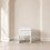 (White) Padded Dressing Table Stool Vanity Seat 6