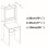 (White) Padded Dressing Table Stool Vanity Seat 10