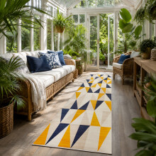 (80 X 300 cm, Brio) Luxury Printed Rugs Large Runner Rug & Door Mats