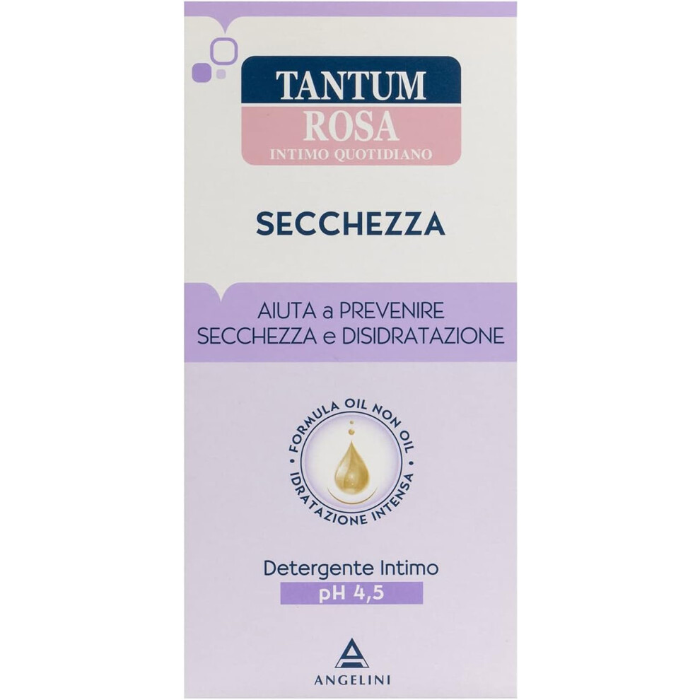 Tantum Pink Dryness Intimate Cleanser Moisturising Feminine Wash for Vaginal Dryness, Gentle pH-Balanced Daily Hygiene & Sensitive Skin 200ml
