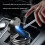 Draagbare auto LED-asbak Universeel Auto-asbak-edel zwart 8