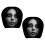 Paar Horror Face Auto-hoofdsteunhoezen Sterke polyester 1