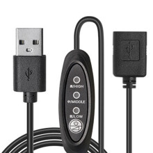 5V USB Extension Remote Control 3 Speed Power Cable for USB