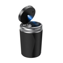 Draagbare auto LED-asbak Universeel Auto-asbak-edel zwart
