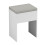(Grey) Padded Dressing Table Stool Vanity Seat 1