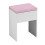 (Pink) Padded Dressing Table Stool Vanity Seat 1