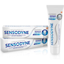Sensodyne Repair and Protect Whitening Toothpaste, Toothpaste for Sensitive Teeth and Cavity Prevention, 3.4 oz (Pack of 2)