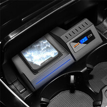 Car Wireless Charger Phone Charging Fast Wireless Charging Panel for W205 AMG AMG GLC C Class GLC