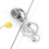 Broche de Microphone à revers couleur or argent, broche-Argent 8