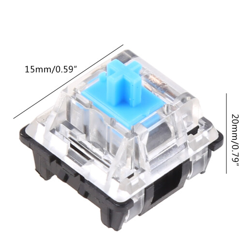10Pcs/Set Mechanical Keyboard Switch Blue 3Pins For Cherry MX 1