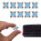 10Pcs/Set Mechanical Keyboard Switch Blue 3Pins For Cherry MX 10