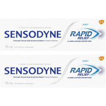 Sensodyne Rapid Relief Sensitivity Toothpaste, Mint, 3.4 oz (Pack of 2)