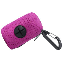 Distributeur de sac de merde de chien, support de sac-Rose rouge