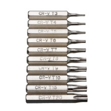 10Pcs Blossoming Head Screwdriver Bit Set Magnetic Drill-Silver