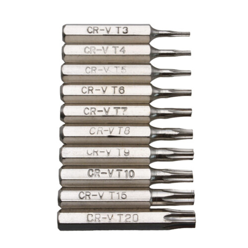 10Pcs Blossoming Head Screwdriver Bit Set Magnetic Drill-Silver
