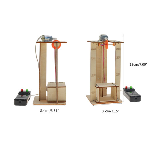 Electric Remote Control Lift Elevator Model Kits DIY Physical 2