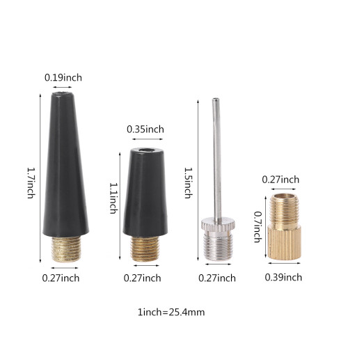 Fahrradreifen-Adapter, Kugelpumpen, Nadel, Ballondüse, 2