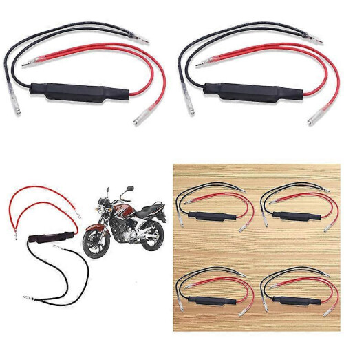 4er-Pack Motorrad-21-W-LED-Blinker-Lastwiderstände, Universal-Blinker-Decoder-Adapter, fehlerfreie Blinker-Fixierung fü 2