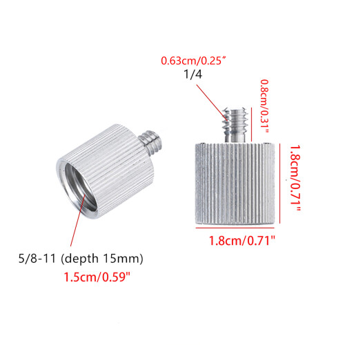 5/8'' auf 1/4" Adapter für 1/4 Gewinde Laser Level & 1