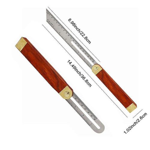 Ρυθμιζόμενο τετράγωνο μοιρογνωμόνιο Carpenter Πολυλειτουργικό Τετρά 1