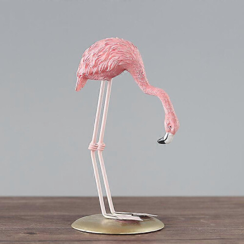 Σετ 3 όρθια ειδώλια ζώων από ρητίνη Flamingo Διακοσμητικά γλυπτά αγάλμ 2
