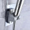 Wall Mounted Shower Holder, No Drilling Adjustable Handheld Shower Head Bracket, Universal Bathroom Accessory 2