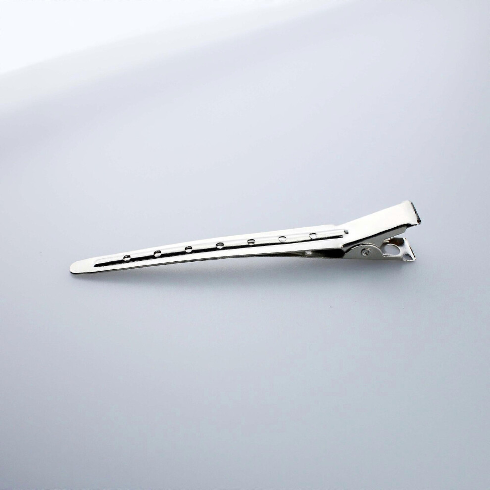 25-Piece 3.5 Inch Duck Bill Curl Clips, Metal Hair Sectioning Clips for Styling and Hairdressing