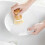 Bamboo Palm Dish Dish Scrub Scrub Set 2 για καθαρισμό ταψιών, νεροχύτες κουζίνας και 4