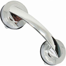 Maniglia per Porta con Ventosa per Porta Frigorifero, Bagno e Bocca di erogazione, Solida e Raffinata, Finitura Silver