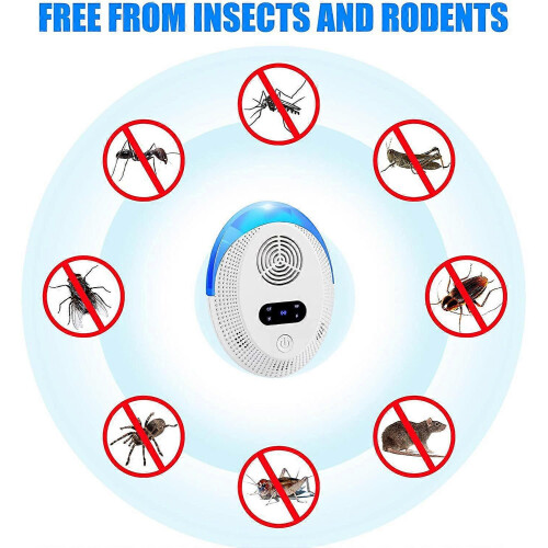 Pest Repeller Υπερηχητικός Ηλεκτρονικός έλεγχος για κουνούπια, ποντίκια, 2