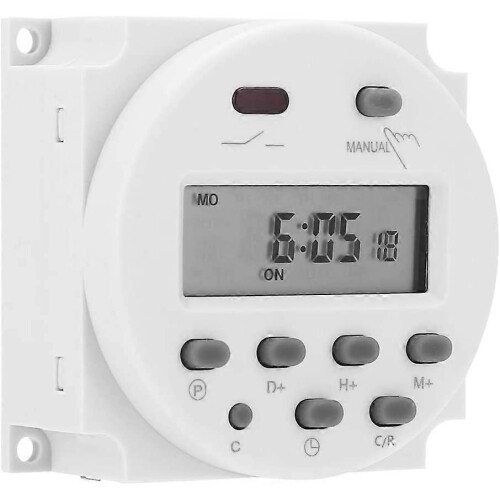 12V DC 16A Digital LCD Time Relay Switch Programmable Microcomputer Timer Control Power Supply Mini Device 2