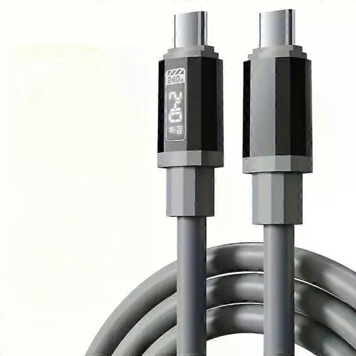 Καλώδιο USB Type-C σε Type-C 240W 15m γρήγορης φόρτισης με οθόνη ισχύος σε πραγ