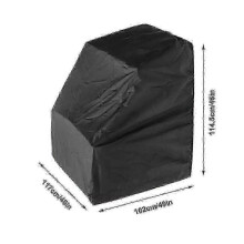 Mittelkonsolen-Bootsabdeckung, 210D Oxford-Stoff, wasserdicht, staubdicht, UV-beständig, schwarz, 46 x 40 x 40 x 45 Zol