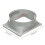 2 Pack Mobile Air Conditioner Exhaust Hose, Square AC Interface, Flat Nozzle Vent Hose, Durable Replacement Exhaust Pipe 2