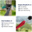 Φορητή διπλή αιώρα Camping Swing Glider με τσάντα αποθήκευσης, κόκκινο μπλε 2