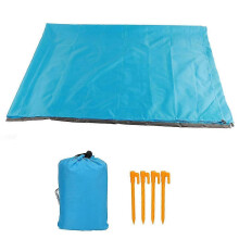 Faltbare wasserdichte, sanddichte Stranddecke, 210 x 200 cm, leichte Picknickmatte für Outdoor-Camping