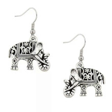 Elefanten-Charm-Ohrringe, Boho-Tribal-Ohrringe, Modeschmuck-Geschenk für Frauen und Brautjungfern