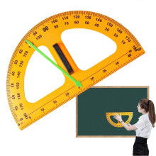 Veľký magnetický 180-stupňový učiteľský uhlomer, nástroj geometrie tabule odolná voči deformácii na ukážku v triede