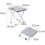Foldable Shower Stool, Portable Adjustable Non-Slip Bath Seat, Aluminium Frame Mobility Bench for Elderly, Easy Storage 2