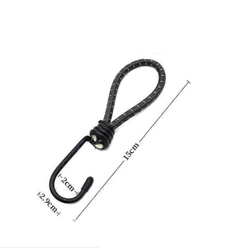 Λαστιχένια κορδόνια bungee 10 συσκευασιών με σπειροειδή γάντζους, κον 1