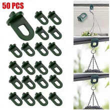 50 stuks kunststof plantenhangers voor de kas, ophangclipset voor planten en bloemen, duurzame haken