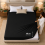 (Black, Double) Extra Deep 40cm Fitted Bed Sheets Poly Cotton Single Double King Size 1