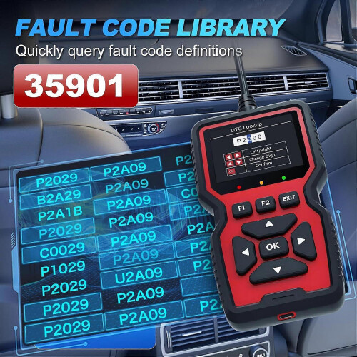 OBD2-Auto-Vollsystem-Diagnosescanner, Fehlercodeleser mit Aktualisierungs- und Druckfunktion 2