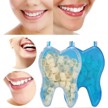 (front tooth) Zahnkronen, 50 Stück, 2 Arten, realistische provisorische Zahnkronen aus Kunstharz für die Mundpflege der Frontzähne