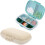Κουτί 2 πακέτων Daily Pill, Pocket Medicine Organizer, Σιταρένιο άχυρο, Αποσπώμενα δι 1
